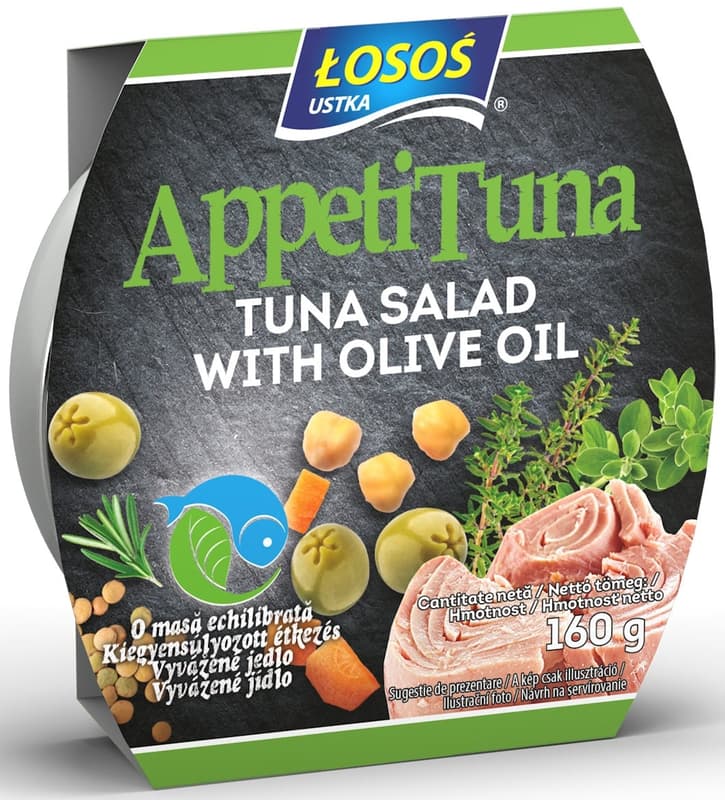 Losos Salata mediteraneana cu ton si ulei masline