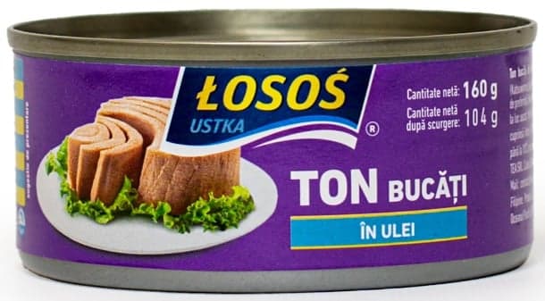 Losos Ton bucati in ulei