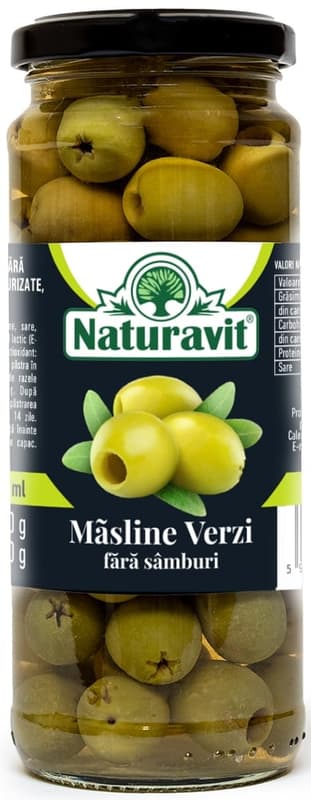 Naturavit PITTED GREEN OLIVES