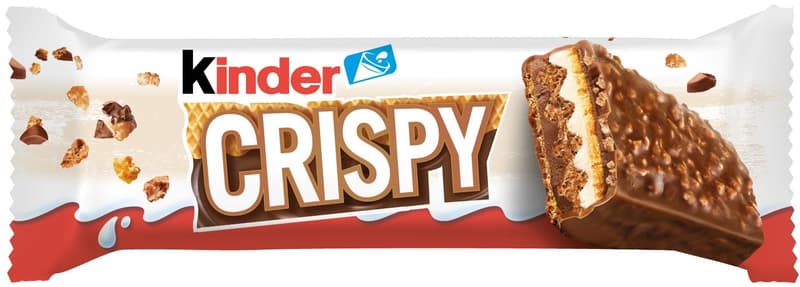 Kinder Crispy Baton crocant cu invelis de ciocolata
