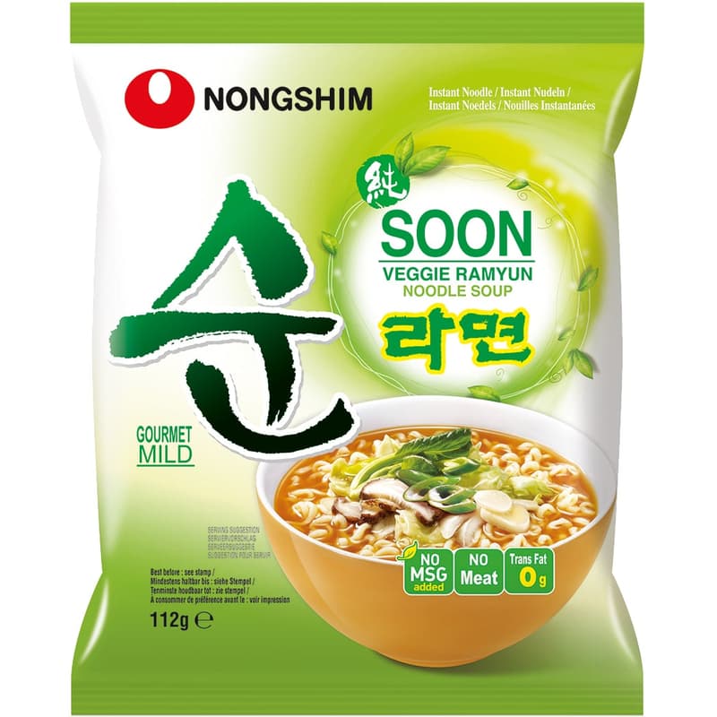 Nongshim Soon Veggie Ramyun Supa instant cu taitei