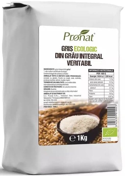 Pronat ECO Gris integral din grau