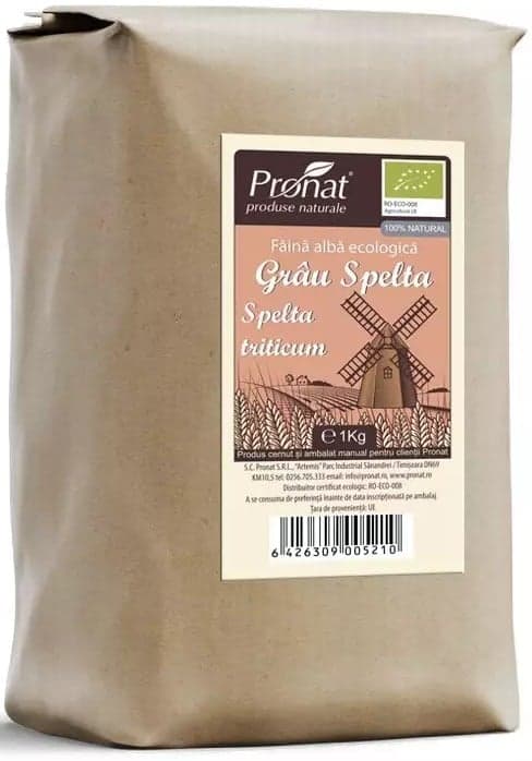 Pronat ECO Faina alba din grau spelta triticum tip 700
