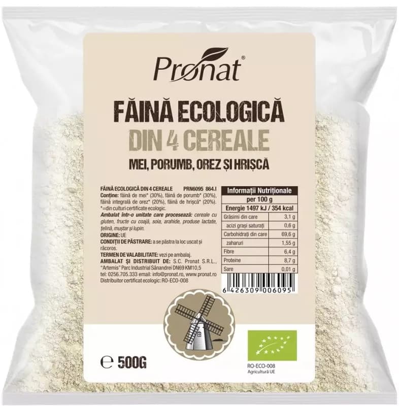 Pronat ECO Faina din 4 cereale natural fara gluten