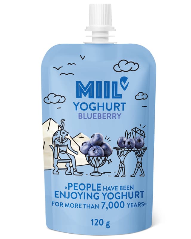 MIIL Yogurt with blueberries pouch