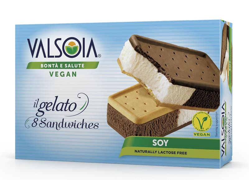 Valsoia Inghetata sandvis din soia 8x40