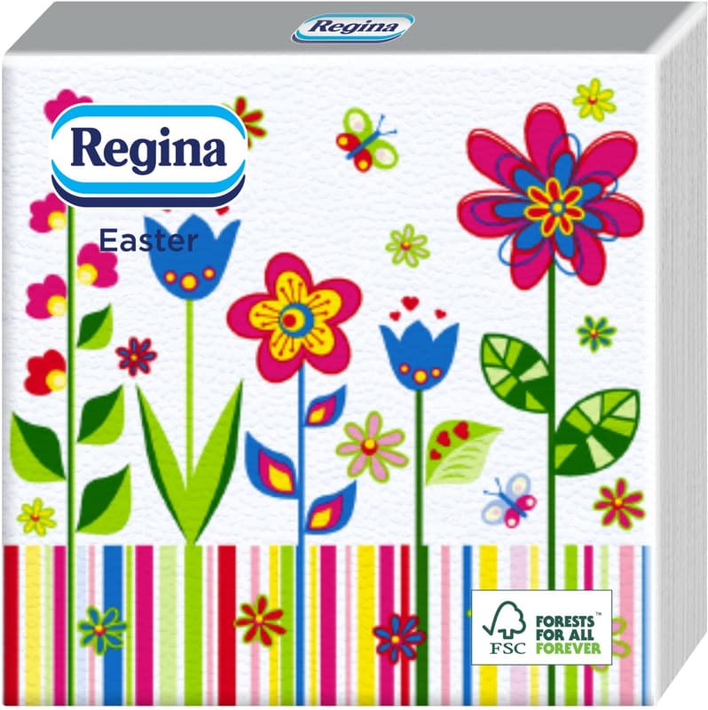 Napkins Regina Easter, FSC, 20 pcs, 1 ply, 6 patterns
