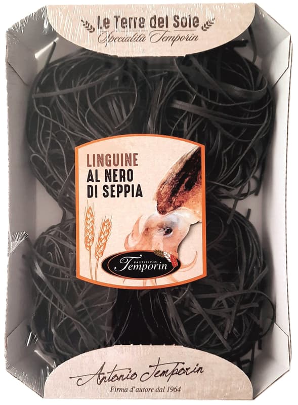 Le Terre del Sole Linguine cu cerneala de sepie