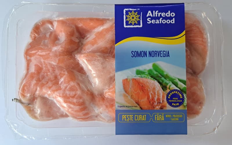 Alfredo Seafood Salmon Cubes Frozen Product