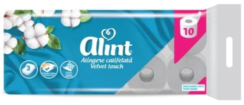 Alint Parctic Hartie igienica, alb catifelat, 3 straturi, 10 role