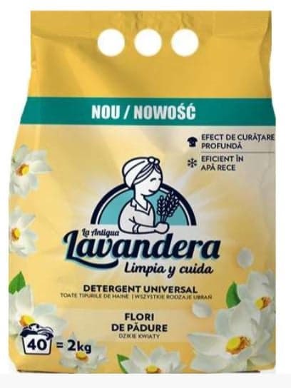 Lavandera Automatic Powder Detergent, Forest Flowers, 40 Washes