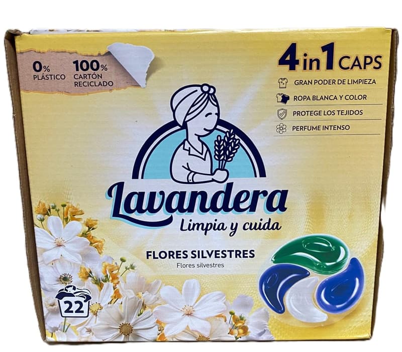 Lavandera Detergent Capsules, Wildflowers, 22 Washes