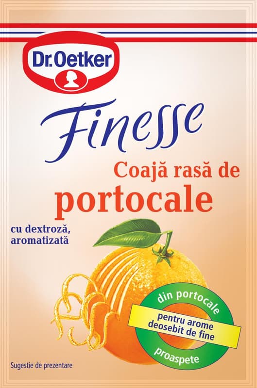 Dr.Oetker Finesse Coaja rasa de portocale 3x6g