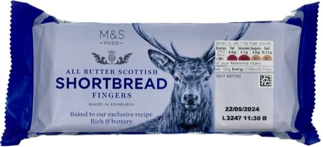 Marks & Spencer All Butter Scottish Shortbread Fingers