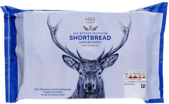 Marks & Spencer Biscuiti scotieni cu unt – diferite forme