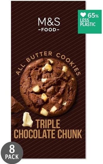 Marks & Spencer All Butter Cookies Triple Chocolate Chunk