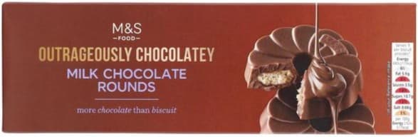 Marks & Spencer Biscuiti glazurati cu ciocolata cu lapte