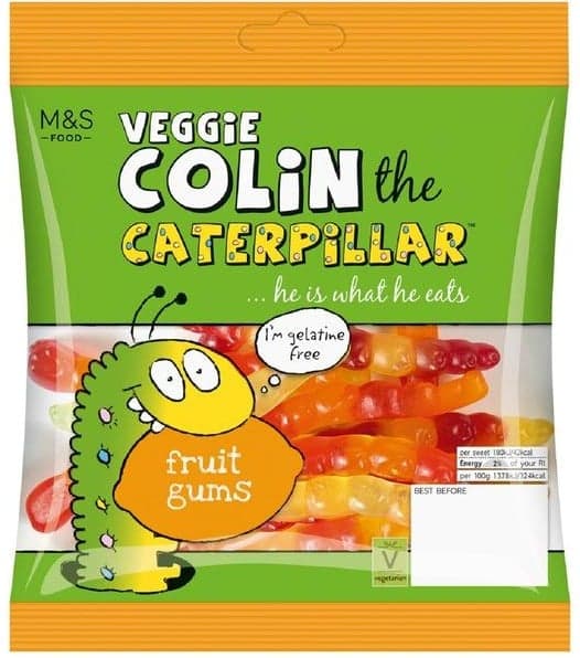 Marks & Spencer Colin the Caterpillar Fruit Gums