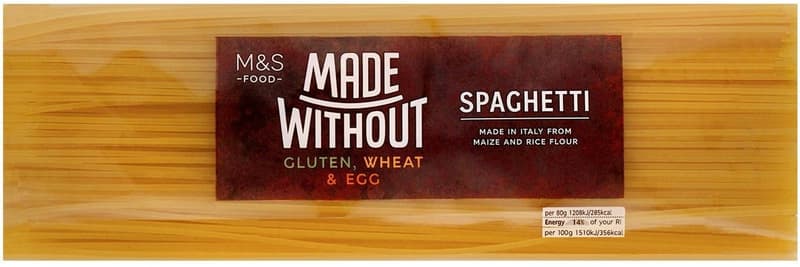 Marks & Spencer Spaghete fara gluten, din porumb si faina de orez