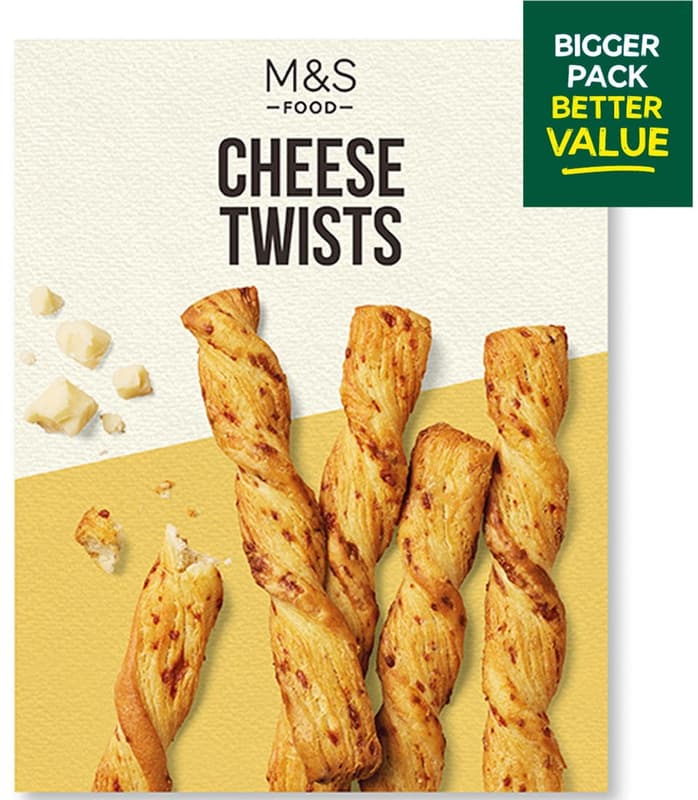 Marks & Spencer Batoane foietaj cu unt si branza Gruyère