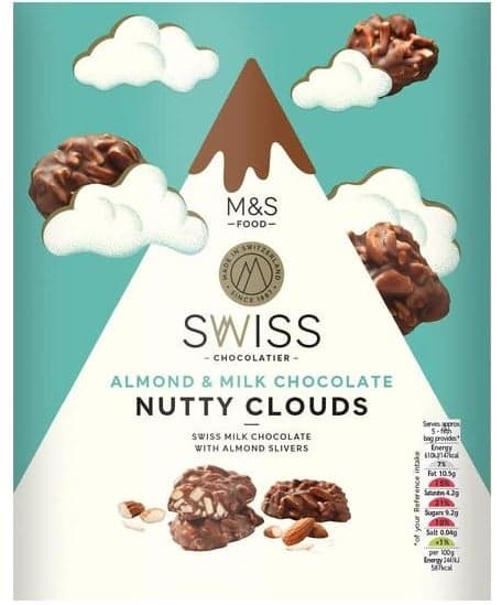 Marks & Spencer Ciocolata cu lapte si migdale