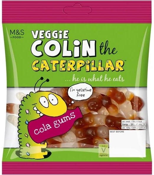 Marks & Spencer Colin the Caterpillar Cola Gums