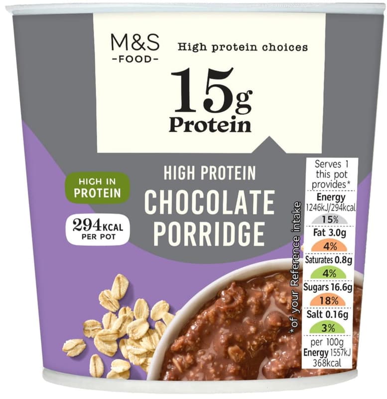 Marks & Spencer High Protein Chocolate Porridge