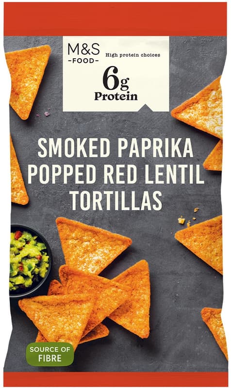 Marks & Spencer Tortilla proteice din faina de linte cu aroma de paprika dulce