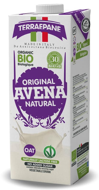 Terra e Pane ECO Bautura vegetala din ovaz integral zero zahar