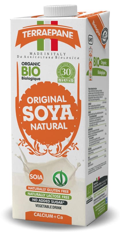Terra e Pane ECO Bautura vegetala din soia integrala si calciu zero zahar