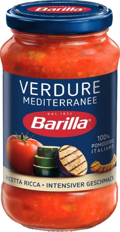 Barilla Verdure Sos de rosii cu dovlecel si legume la gratar