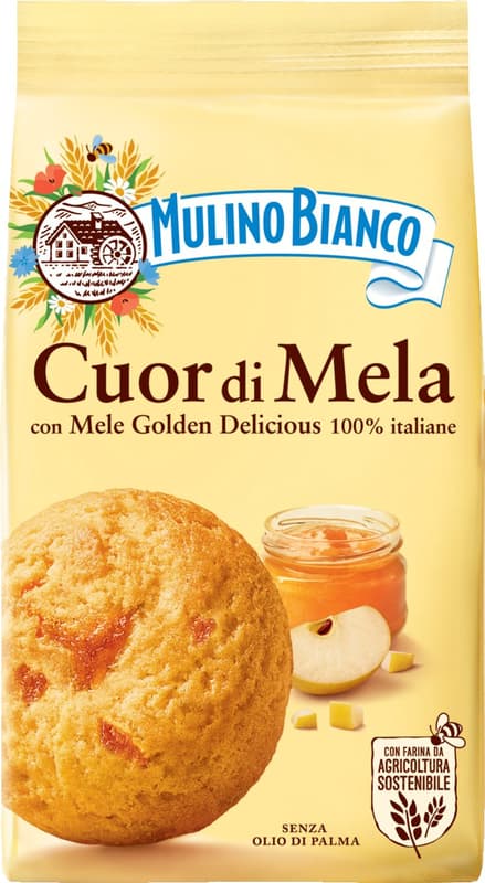 Mulino Bianco Cuor Di Mela Biscuiti cu gem si mere