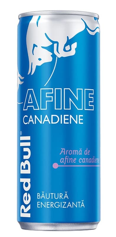 Red Bull Bautura energizanta afine canadiene doza