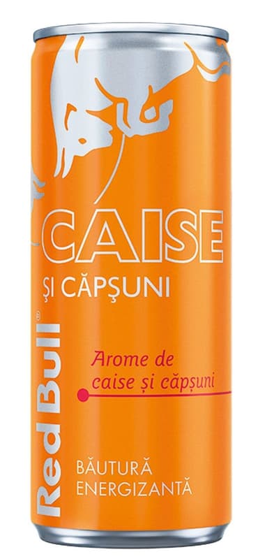 Red Bull Bautura energizanta caise si capsuni doza