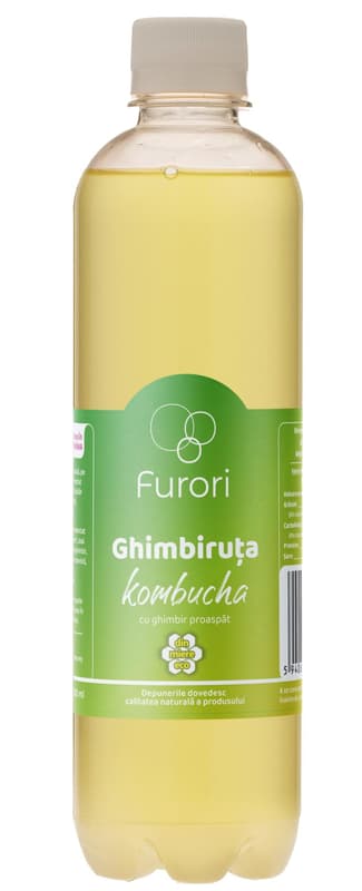 Furori Ghimbiruta Kombucha bautura racoritoare carbogazoasa pet