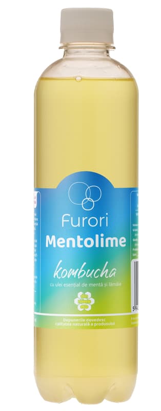 Furori Mentolime Kombucha bautura racoritoare carbogazoasa pet