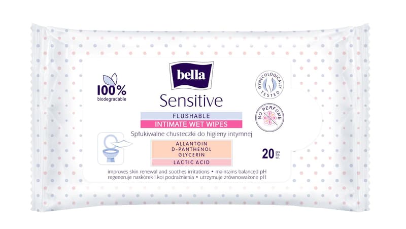 Bella Sensitive Intimate Wipes