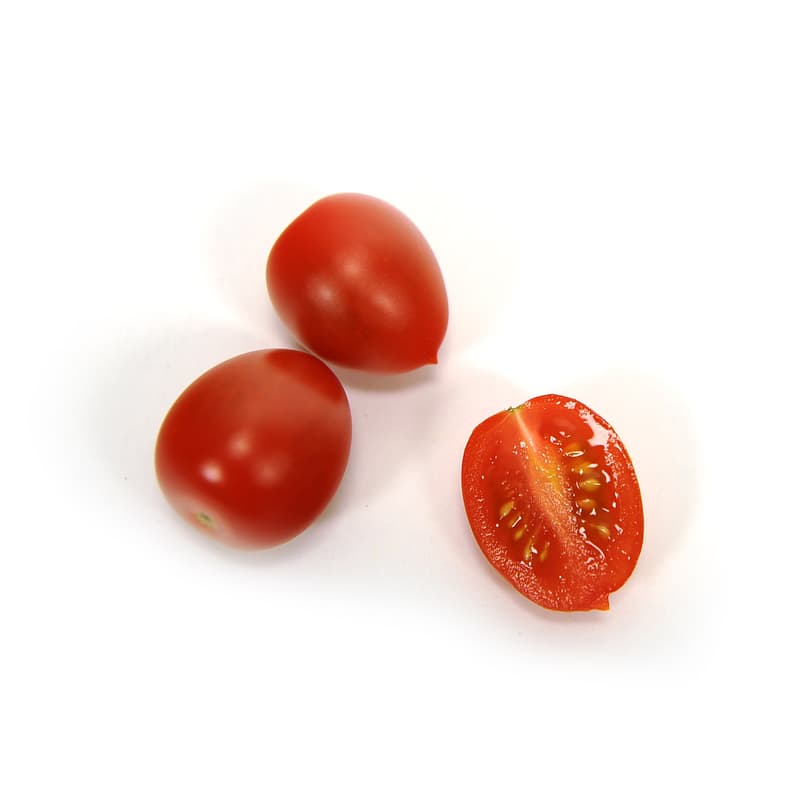 Red cherry tomatoes plums