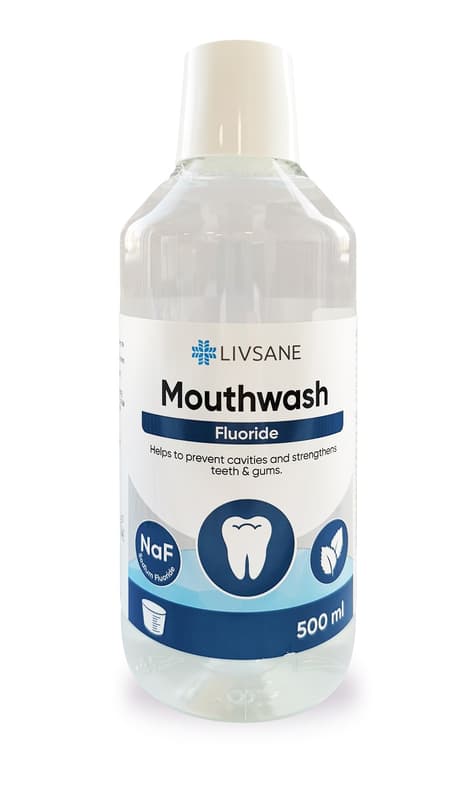 LIVSANE APA DE GURA CU FLUORIDE CU AROMA DE MENTOL 500 ML