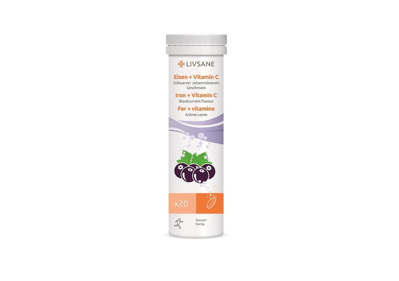 LIVSANE FIER SI VITAMINA C 20 TABLETE EFERVESCENTE