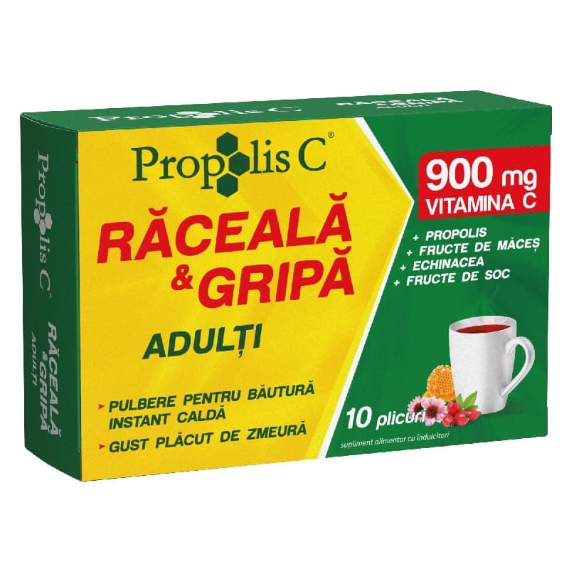 PROPOLIS C RACEALA SI GRIPA ADULTI 10 PLICURI