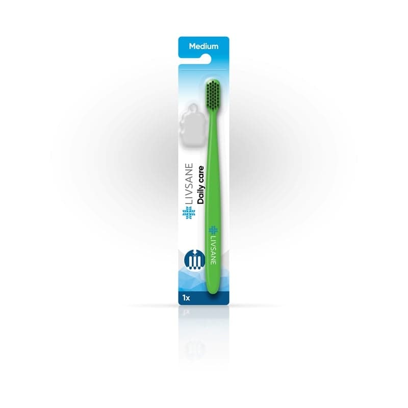 LIVSANE PERIUTA DE DINTI TOTAL CARE MEDIUM 1 BUCATA