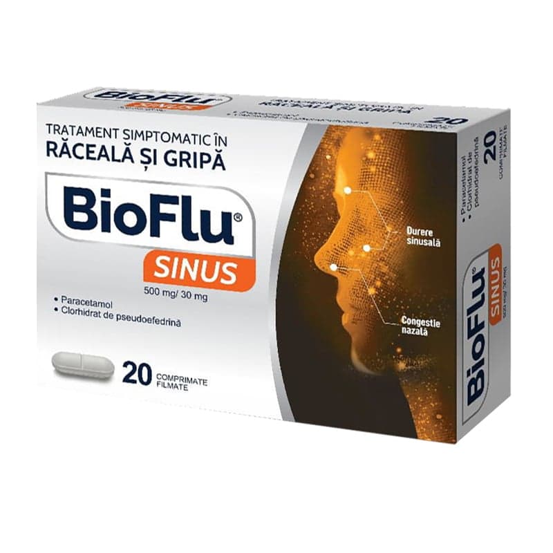 BIOFLU SINUS 500MG/30MG 20 COMPRIMATE FILMATE