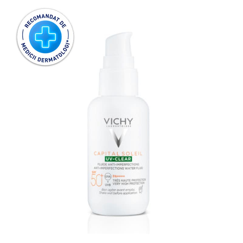 VICHY CAPITAL SOLEIL UV-CLEAR SPF50+ FLUID ANTI IMPERFECTIUNI 40 ML