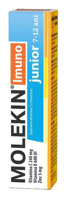 ZDROVIT MOLEKIN IMUNO JUNIOR 7-12 ANI X 20 COMPRIMATE EFERVESCENTE