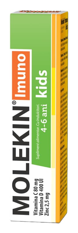 ZDROVIT MOLEKIN IMUNO KIDS 4-6 ANI X 20 COMPRIMATE EFERVESCENTE