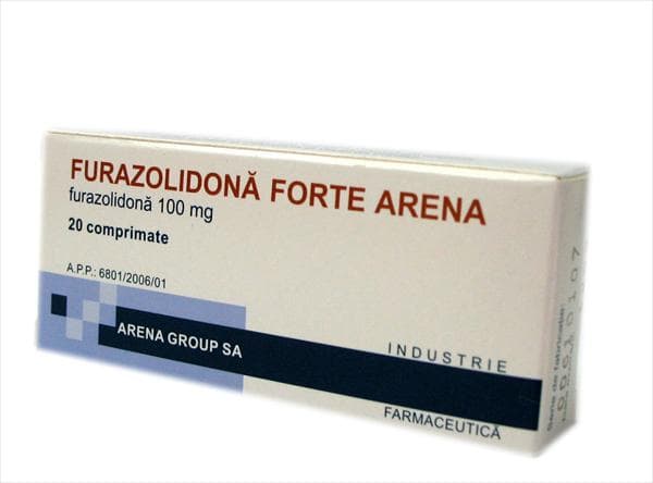 ARENA FURAZOLIDONA FORTE 100MG X 10 COMPRIMATE