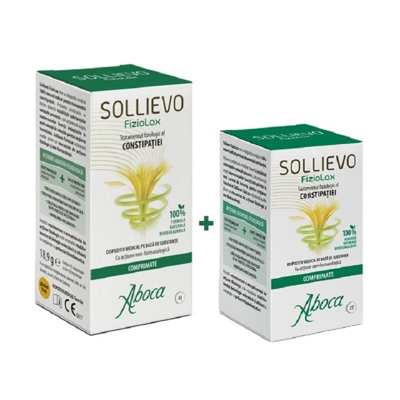KIT SOLLIEVO FIZIOLAX DM 45 TABLETE + 27 TABLETE CADOU