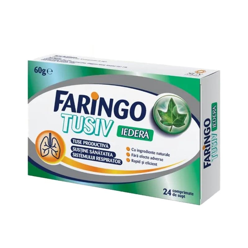 FARINGO TUSIV IEDERA 24COMPRIMATE DE SUPT