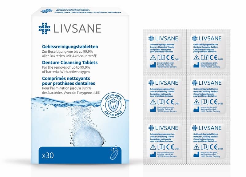 LIVSANE TABLETE PENTRU CURATAREA PROTEZEI 30 BUCATI